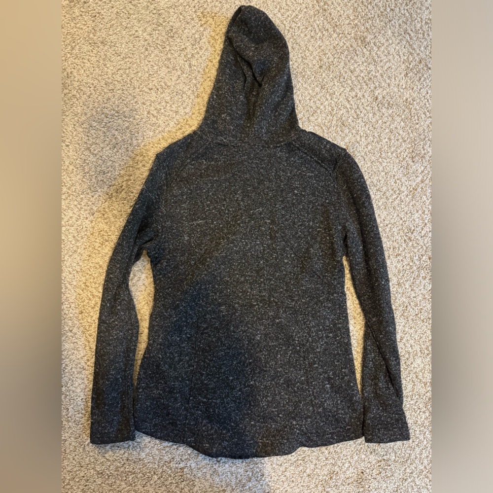 Eddie Bauer fleece women’s zip up. Black heathered small - Picture 3 of 3